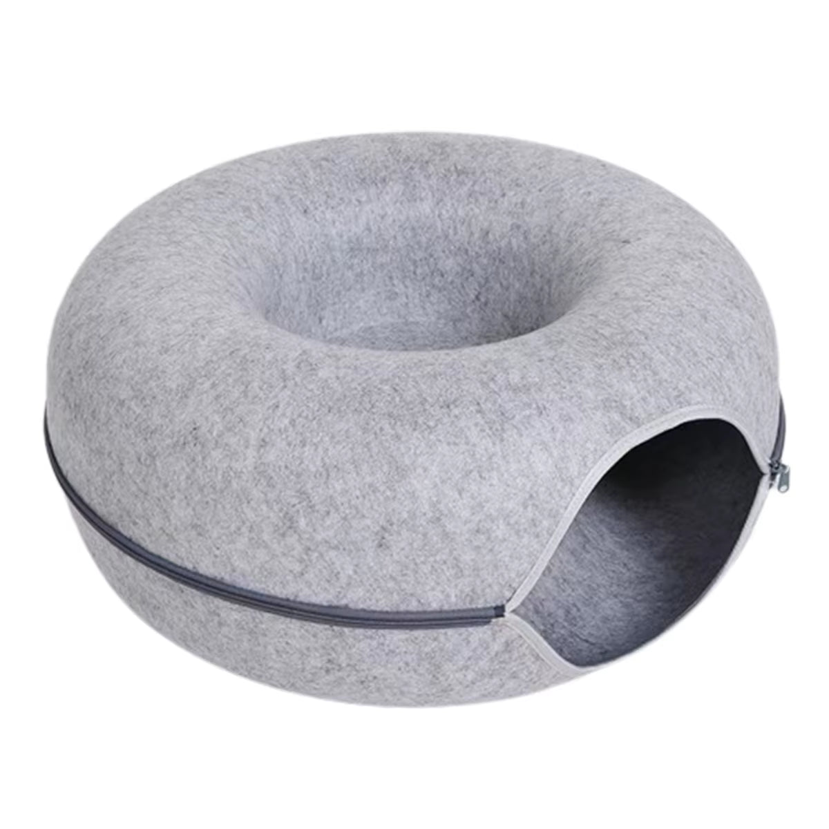 Felt Donut Bed for Cats House with Breather Hole