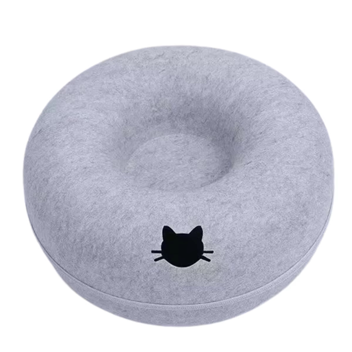 Felt Donut Bed for Cats House with Breather Hole